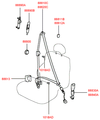 8884038000SR HYUNDAI