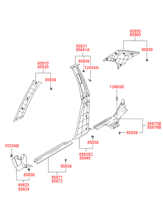 8584038100SR HYUNDAI