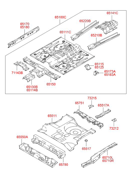 651001C960 HYUNDAI