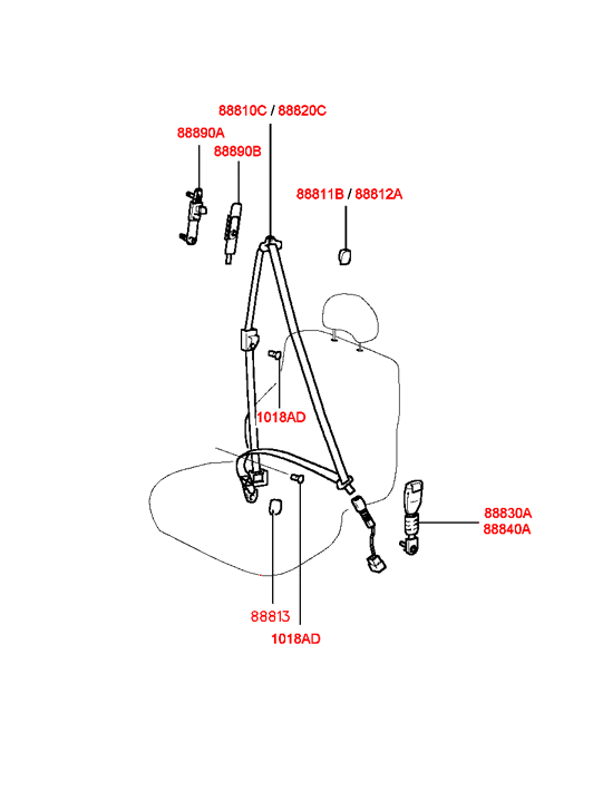 8884038000LT HYUNDAI