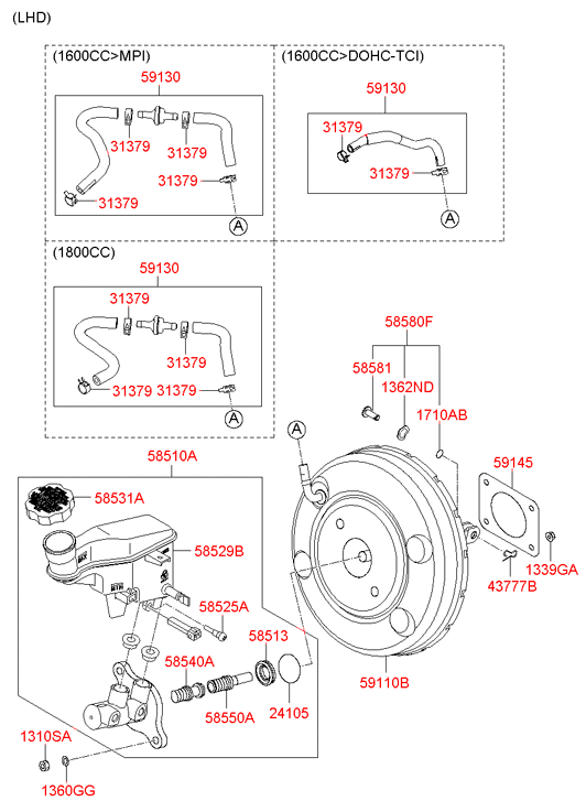 585402K500 HYUNDAI