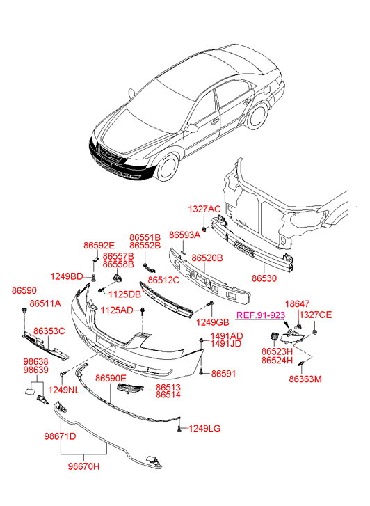 986803K000 HYUNDAI