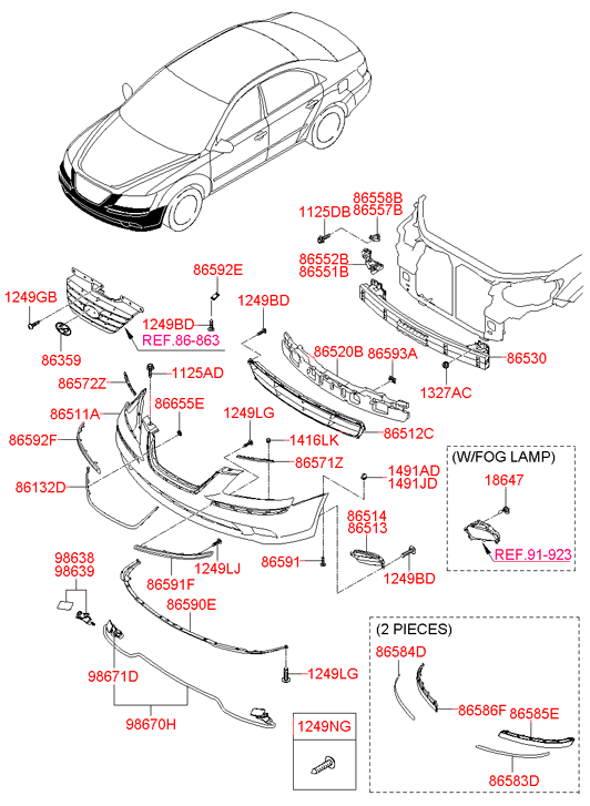 865303K010 HYUNDAI