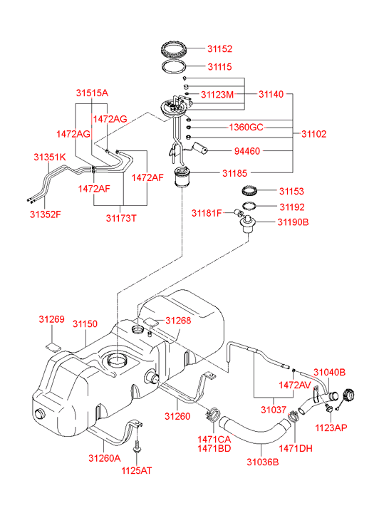 3114047000 HYUNDAI