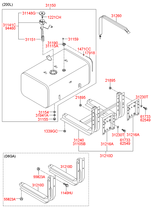 311417F070 HYUNDAI