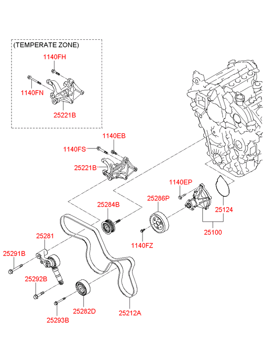 252823A001 HYUNDAI