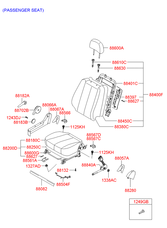 888403K040QS HYUNDAI