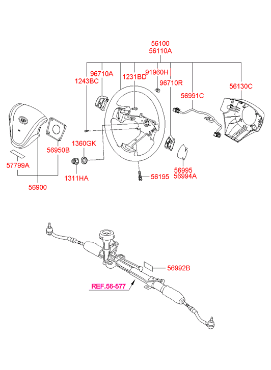 569001E101WK HYUNDAI