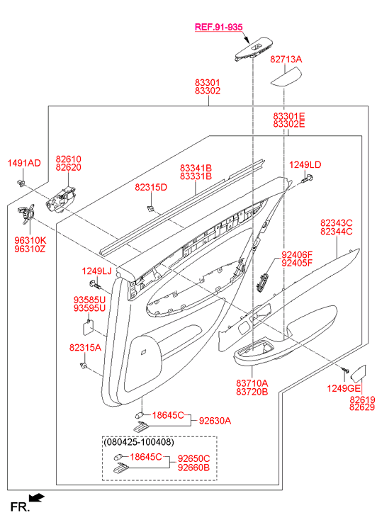 926603M000 HYUNDAI