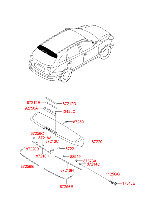 872233J000 HYUNDAI