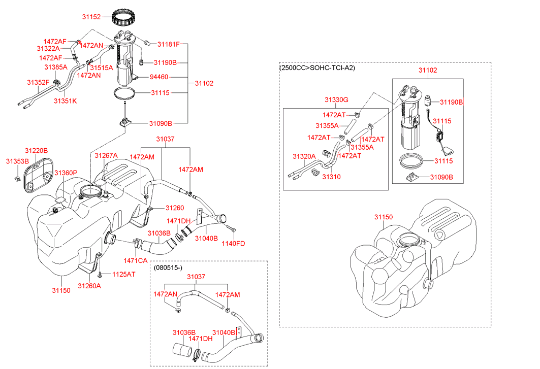 313414F850 HYUNDAI