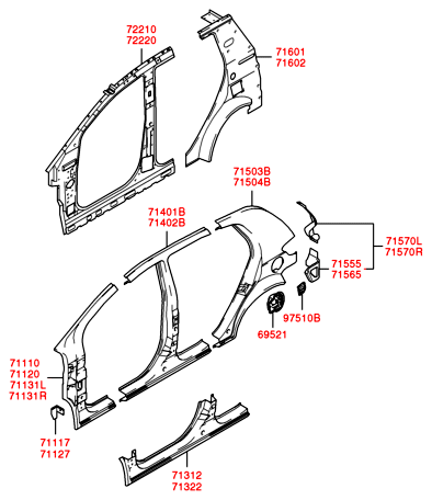 713121C0B0 HYUNDAI