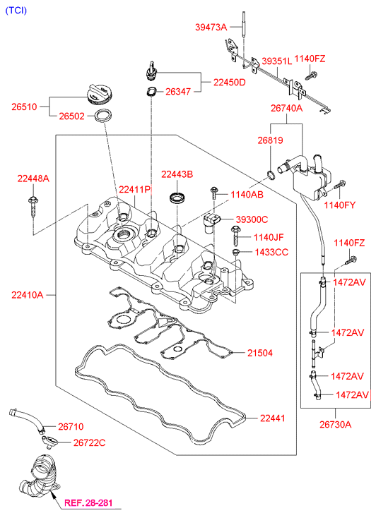 224103E130 HYUNDAI