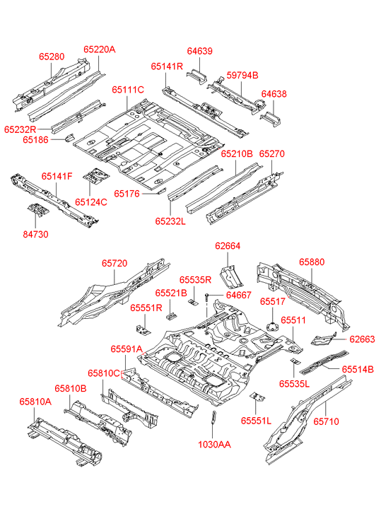 651132E030 HYUNDAI