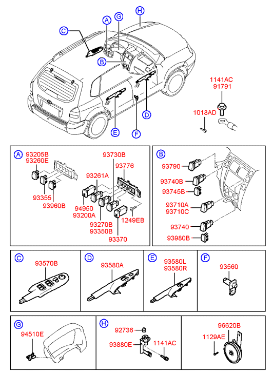 935702E250G8 HYUNDAI