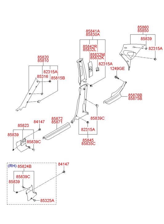 858232H0008M HYUNDAI