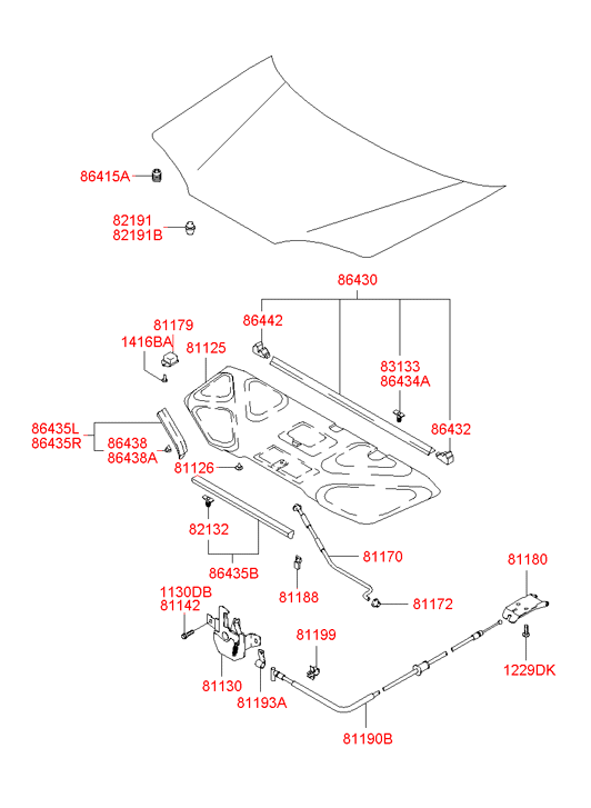 811703A001 HYUNDAI