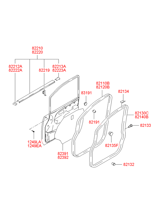 822193A000 HYUNDAI