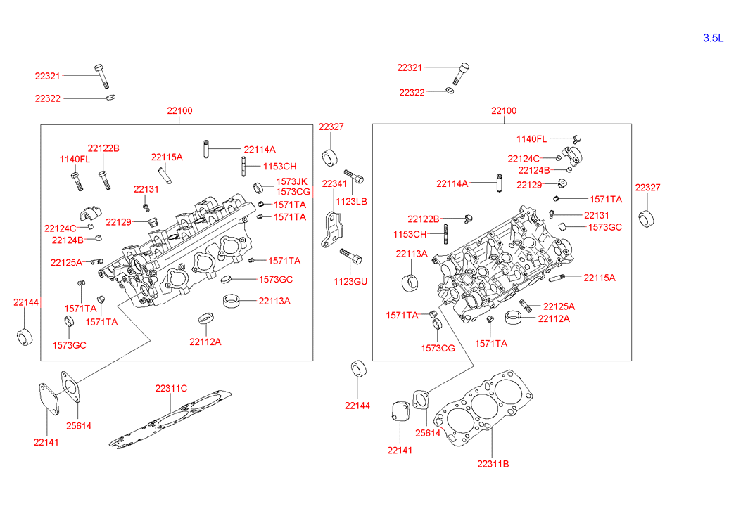 223413B001 HYUNDAI