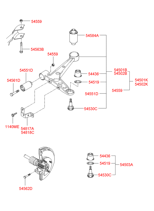 545033BA00 HYUNDAI