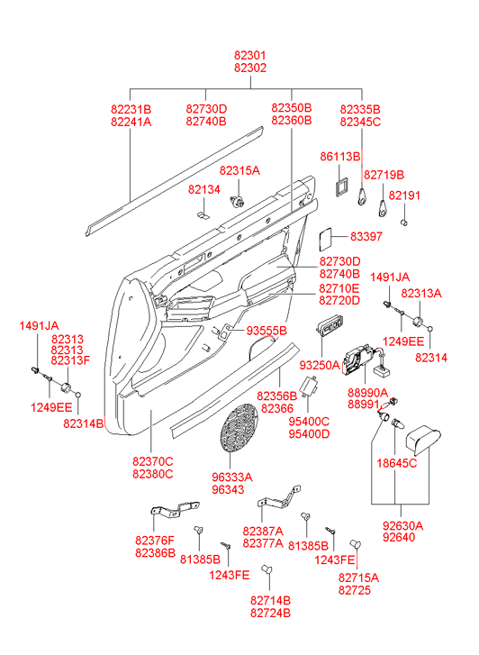 823143B010QS HYUNDAI