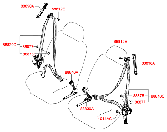 888403K030QD HYUNDAI