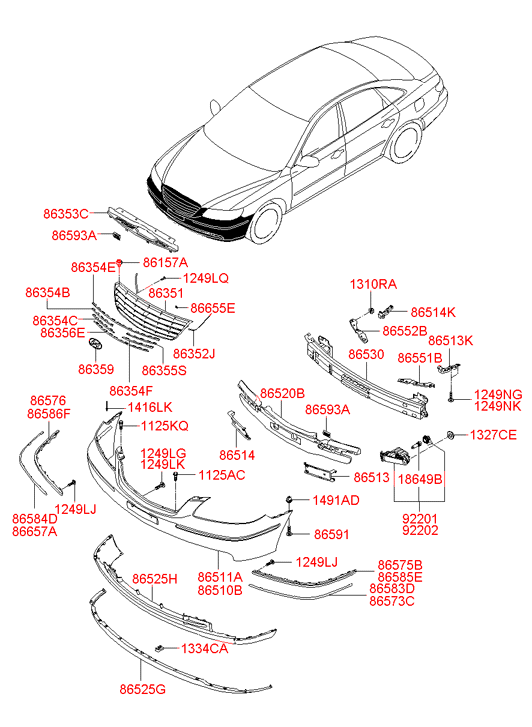 865123L001 HYUNDAI