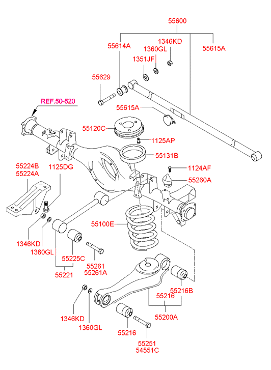 552614A001 HYUNDAI