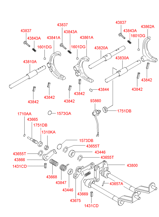 438104A001 HYUNDAI