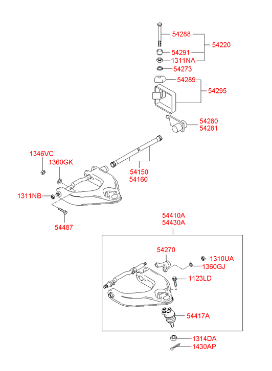 542814A002 HYUNDAI