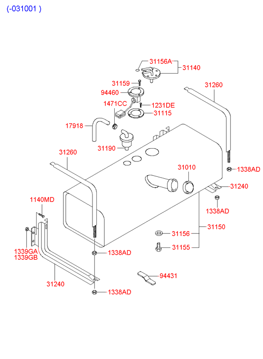 311405H000 HYUNDAI