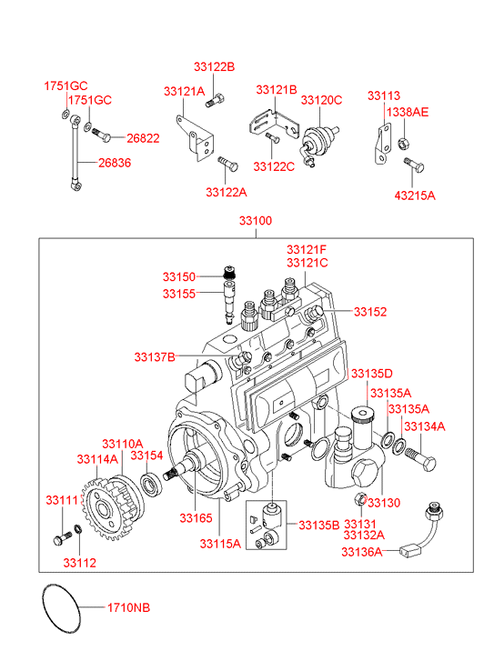 3312141000 HYUNDAI