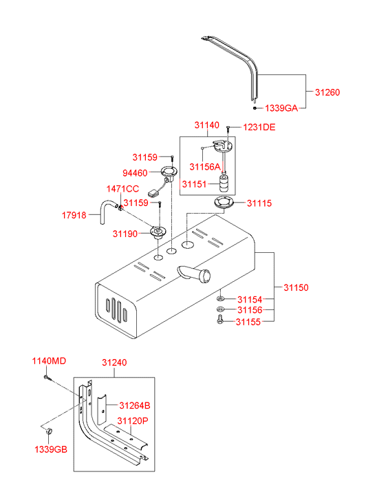 311405H051 HYUNDAI