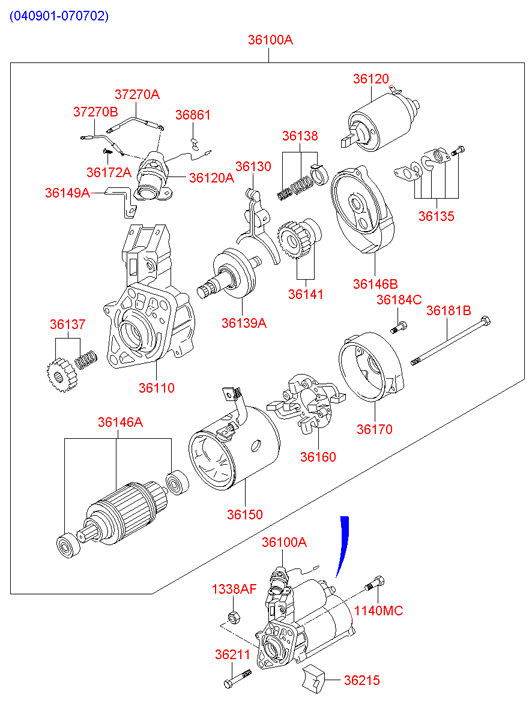 3610045700 HYUNDAI