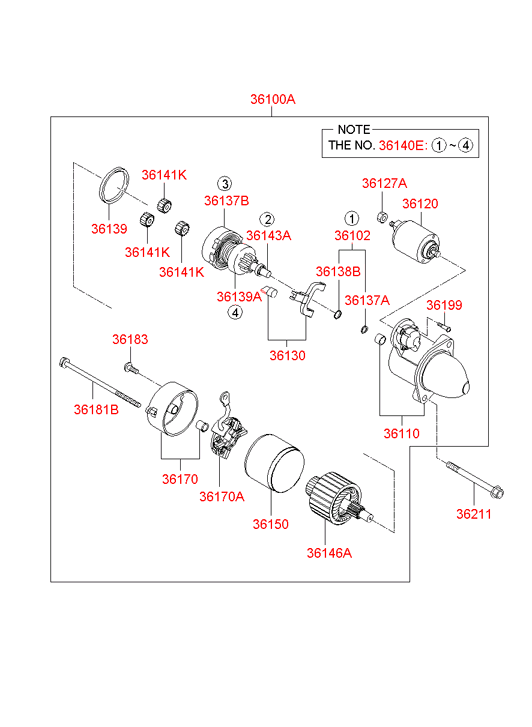 361843A020 HYUNDAI