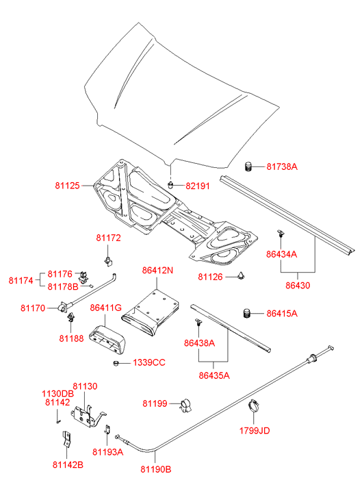 811904A000 HYUNDAI