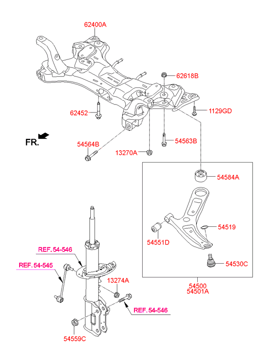 545302K000 HYUNDAI