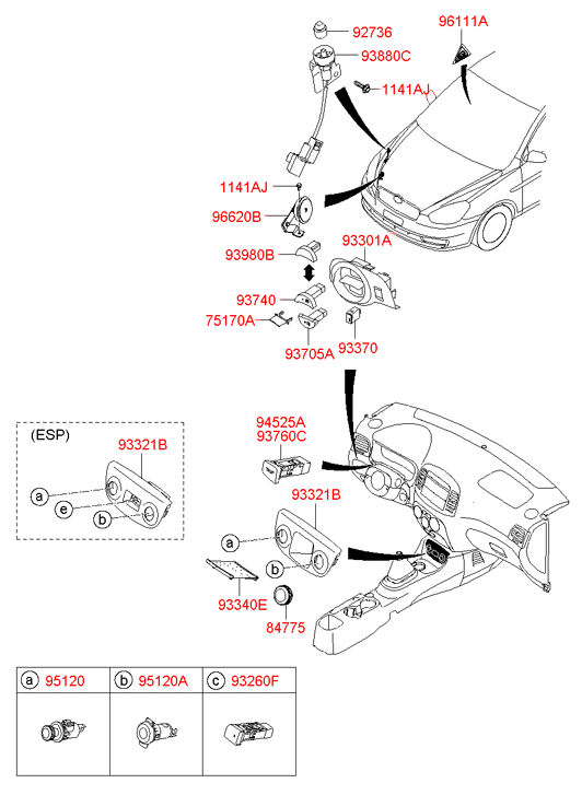 937301E000QS HYUNDAI