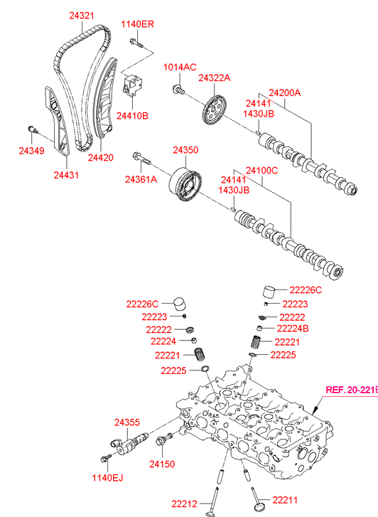 242002B010 HYUNDAI