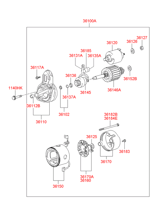 3618221740 HYUNDAI