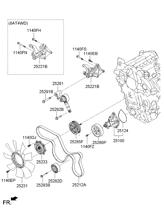 252823A001 KIA