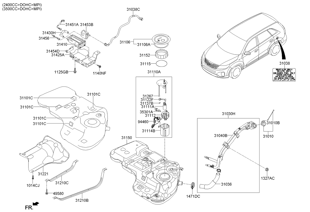 312102P300 KIA