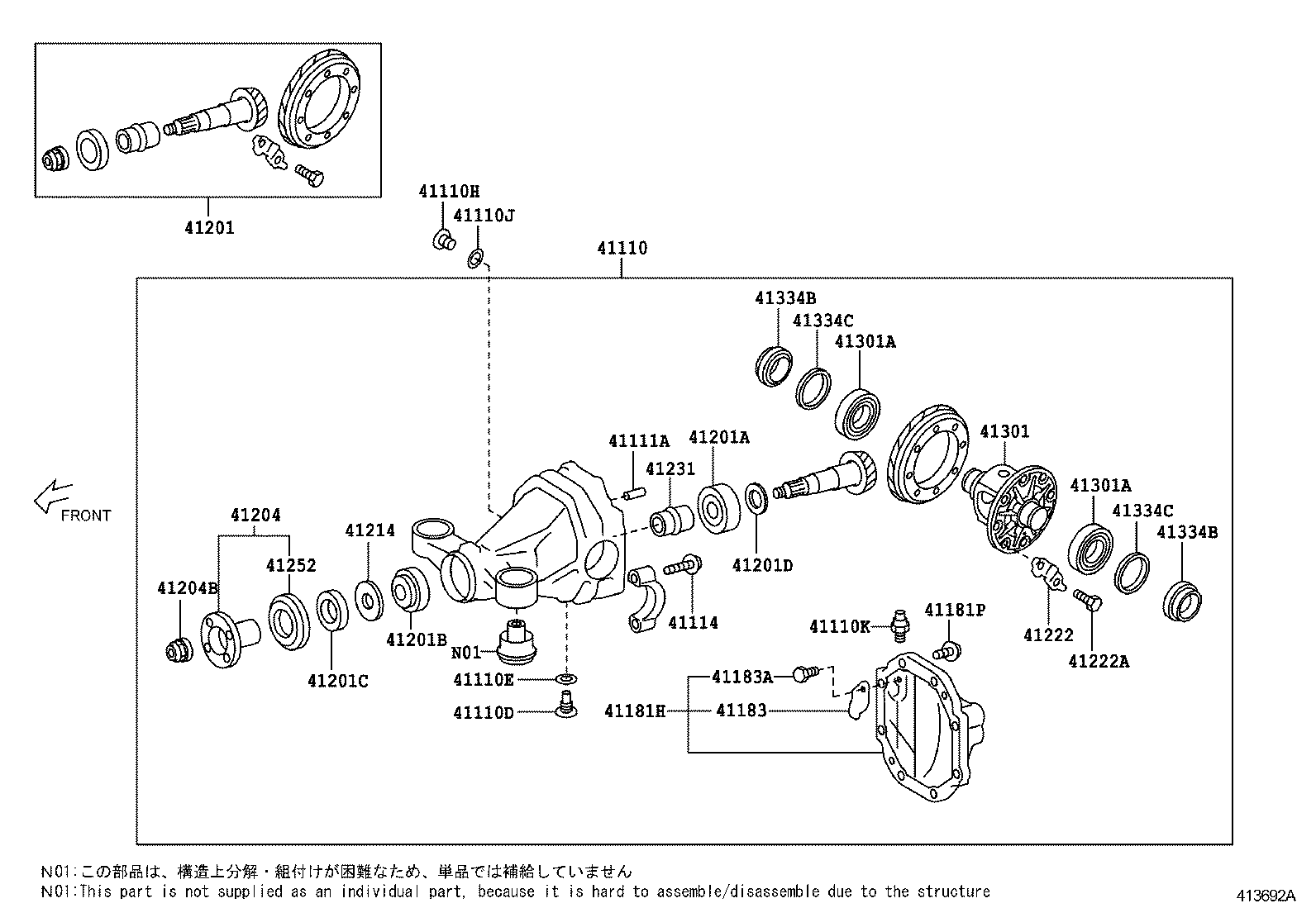 4111018020 TOYOTA