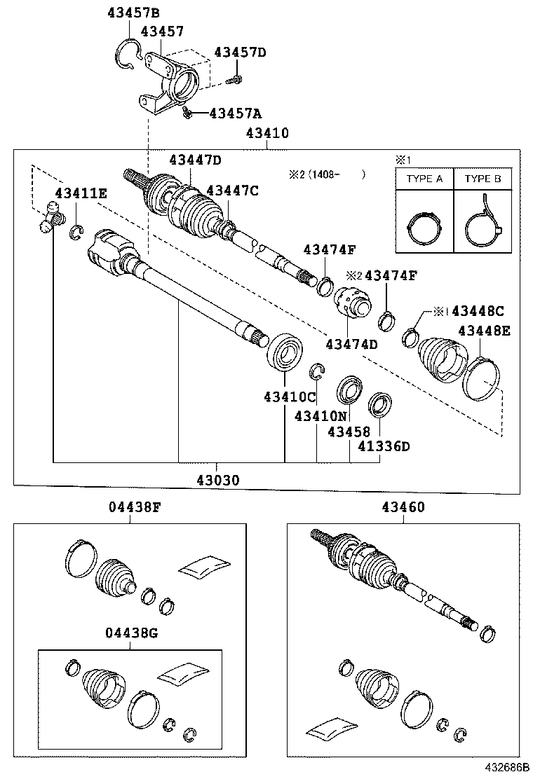 4346009M20 TOYOTA