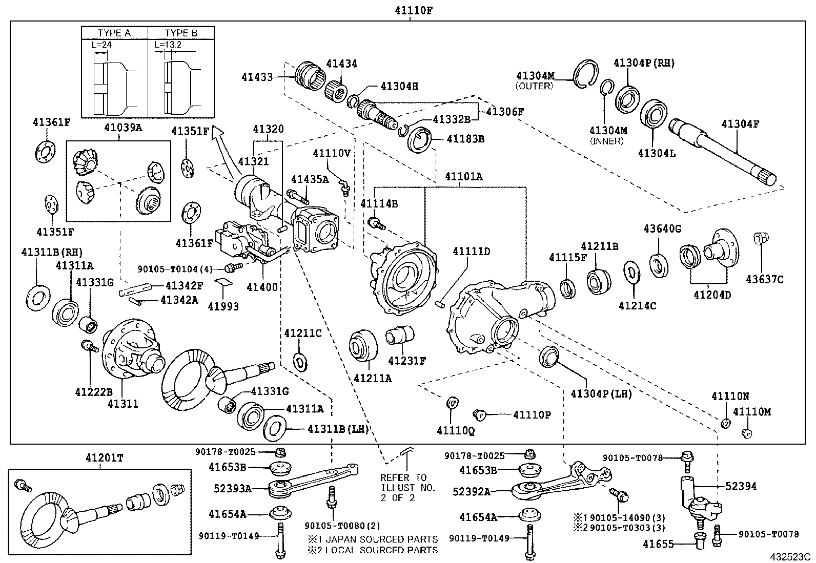 411100K361 TOYOTA