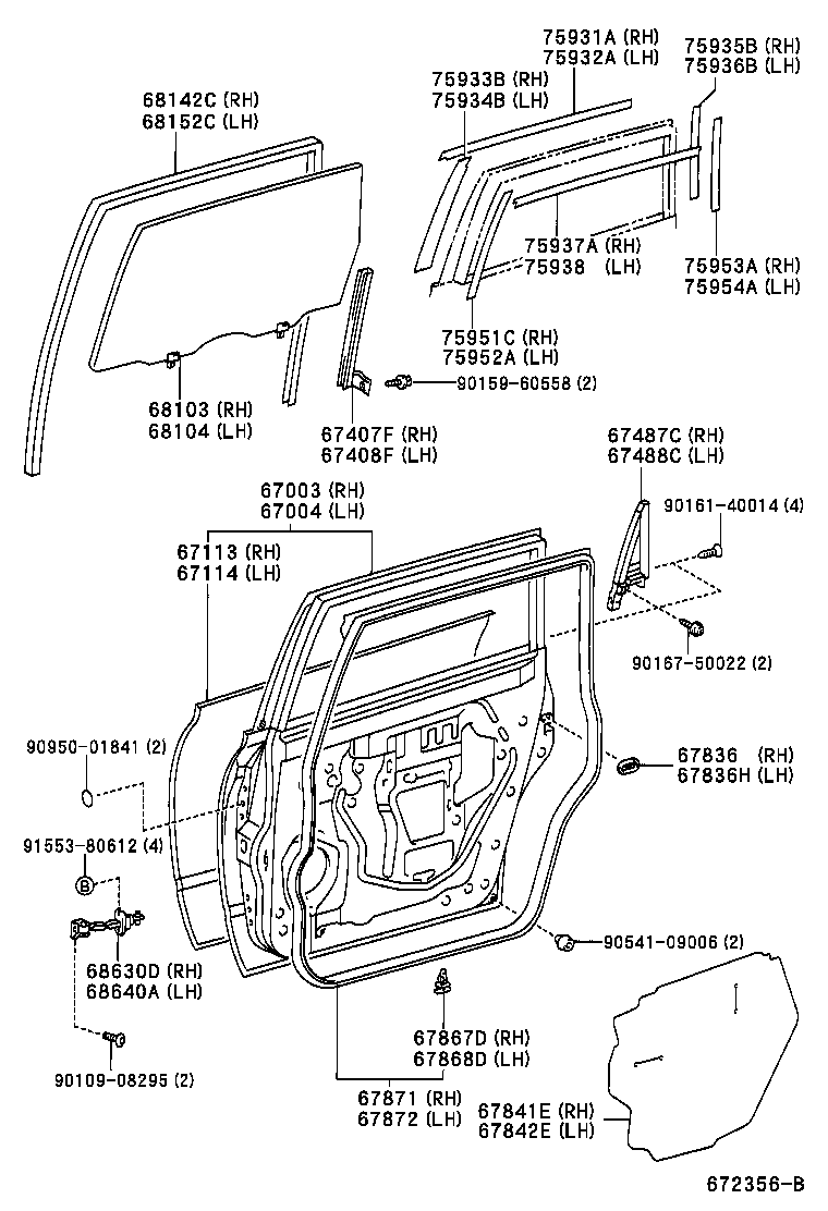 7593344012 TOYOTA