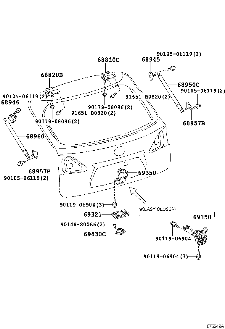 6894548050 TOYOTA