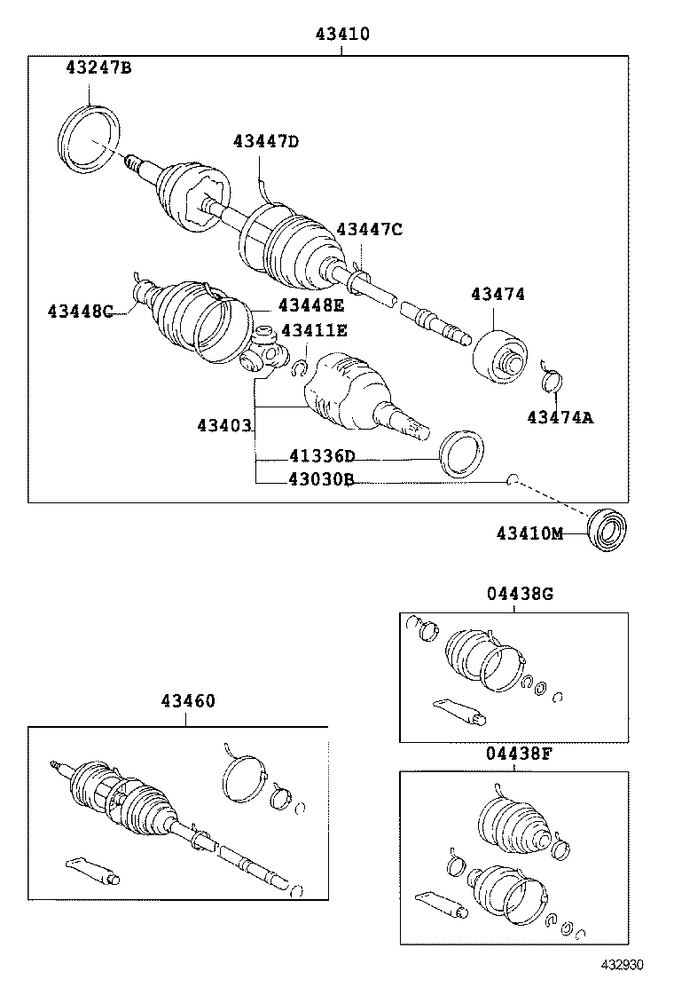 4303012100 TOYOTA