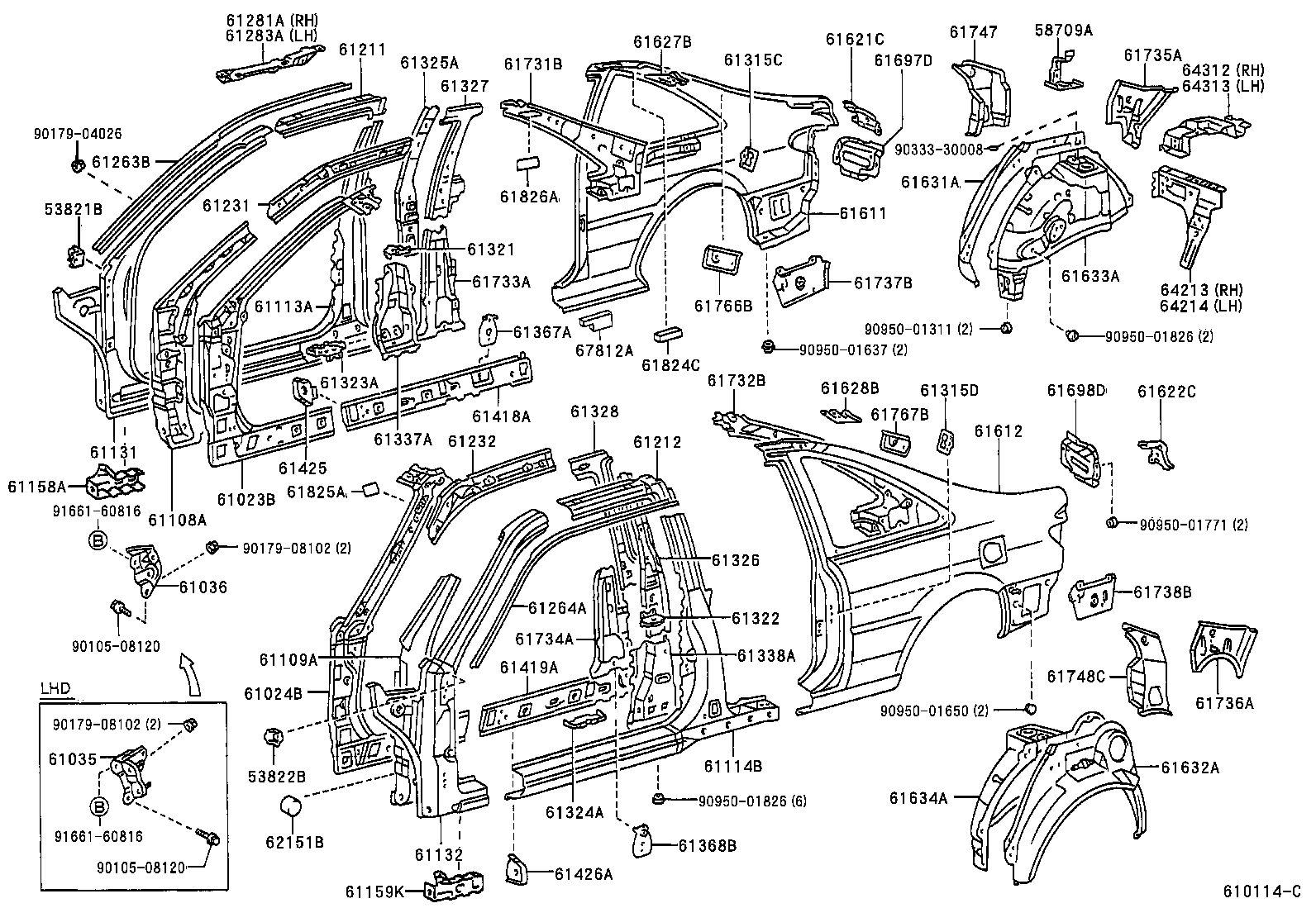 6113216250 TOYOTA