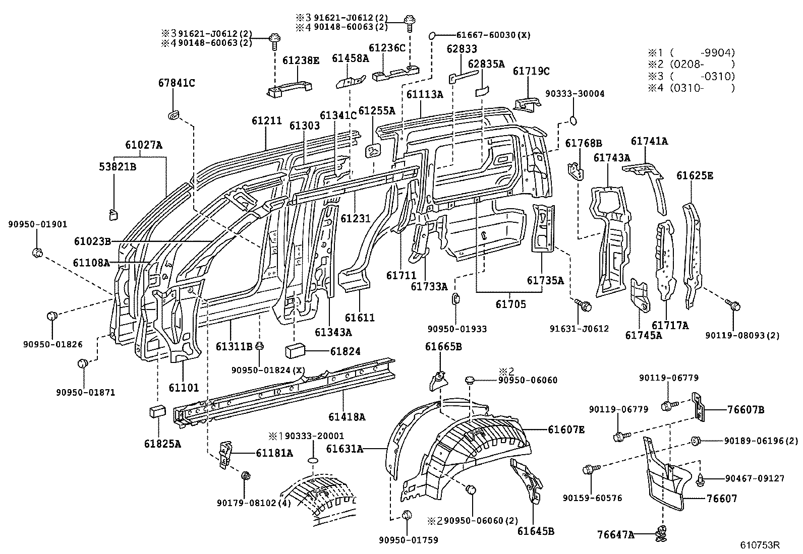 6121260040 TOYOTA